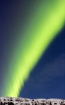 Aurora borealis in Vesturhorn