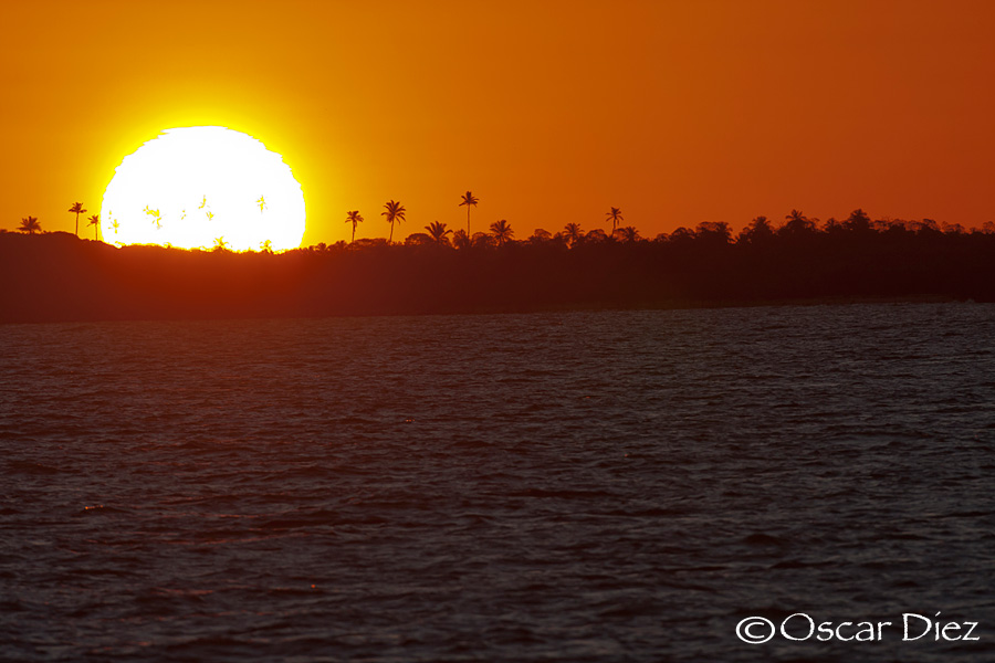Atardecer desde el catamaran